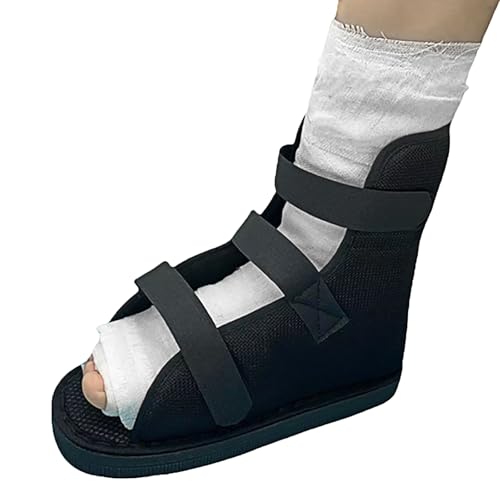 JIAHG Fracture Recovery Shoes Gypsum Shoe Sock Cover Rehabilitation Shoes Foot Fracture Support Open Toe Plaster Cast Boot Post-Injury Protection Cast Shoe for Swollen Feet Bone Healing Support