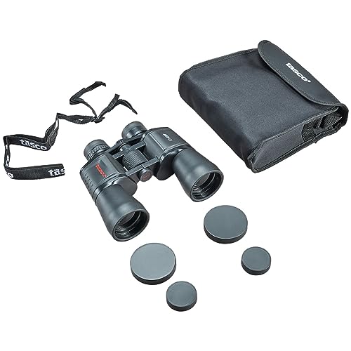 Tasco Essentials 12x50 Porro Binoculars with Carrying Case & Neck Strap - Black