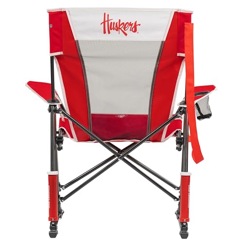 Comfort Pro Rocker Camping Chair - Nebraska Cornhuskers