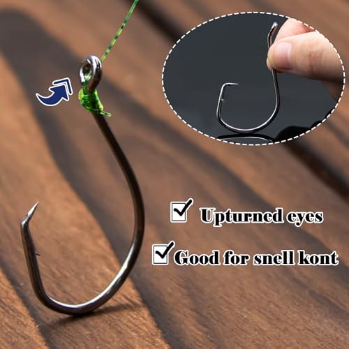 Circle Fishing Hooks 2/0 - 50 Pcs Strong Saltwater Rigs