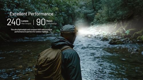 Nitecore HA11 Camping Headlamp with Strap Headband, 240 Lumens, Lightweight, Uses 1xAA Battery
