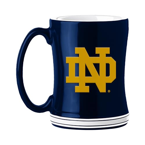 Notre Dame Fighting Irish 14oz Relief Mug - Officially Licensed College Team Fan Gift