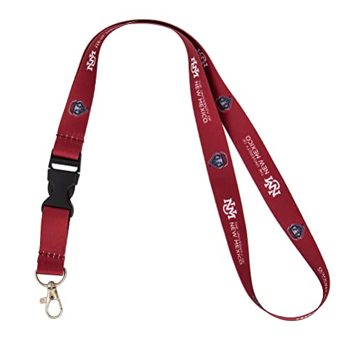 UNM Lobos Lanyard with Snap Buckle - Official Team Merchandise