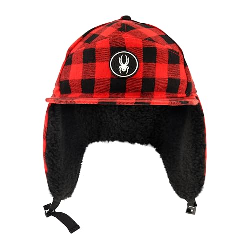 Men's Sherpa Ear Flap Panel Hat - Large-X-Large / Redwood