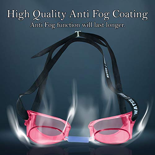 Swedish Pro Swimming Goggles - Anti-Fog Design - Pink