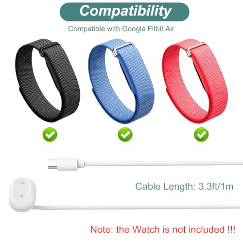 Charger for Google Fitbit Air Activity Tracker - White