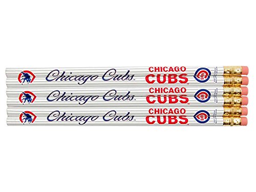 Chicago Cubs Pencil Set - 6 Pack of Officially Licensed Pencils