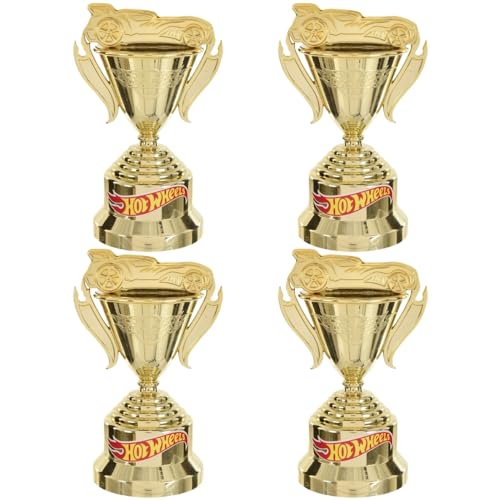 Gold Hot Wheels Trophy Cup 5x3 in - Racing Event Award for Car Enthusiasts