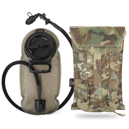 PETAC GEAR 1.5L / 3L Tactical Hydration Pack MC / 1.5L Set Molle Water Bladder Daypack
