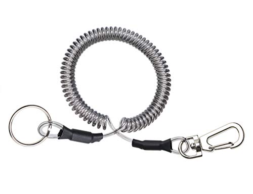 Retractable Fishing Coil Lanyard Tool - 12 Inch