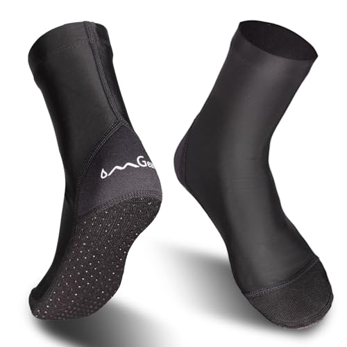 OMGear Water Socks for Sand & Water Sports, High Cut Black X-Small