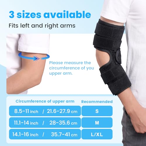 Sylong Black M Cubital Tunnel Syndrome Elbow Brace for Ulnar Nerve Support