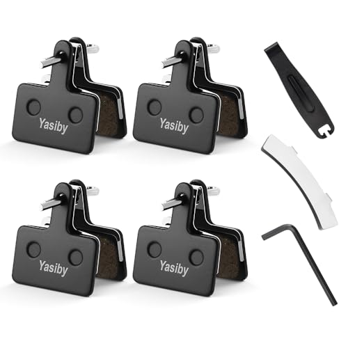 4 Pairs Semi-Metallic Disc Brake Pads for MTB with Installation Tools