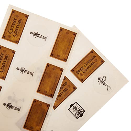 Customizable Halloween Costume Contest Trophies - 5-Pack with Stickers