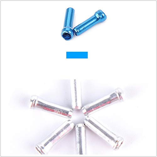 Bike Cable End Caps Crimps - Mixed Color Pack of 64 Pieces