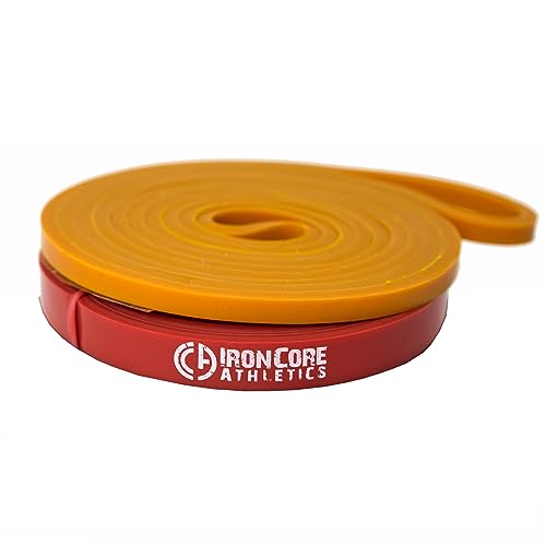 Pull Up Assistance Bands - 2 Pack Orange/Red - 5-35 lb Resistance