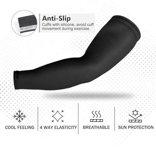 UV Protection Cooling Compression Arm Sleeves for Sports