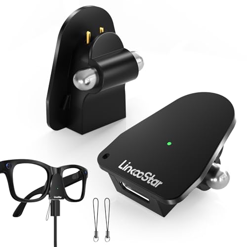 Black 2Pack USB-C Charging Adapter for RayBan Meta & Oakley Smart Glasses