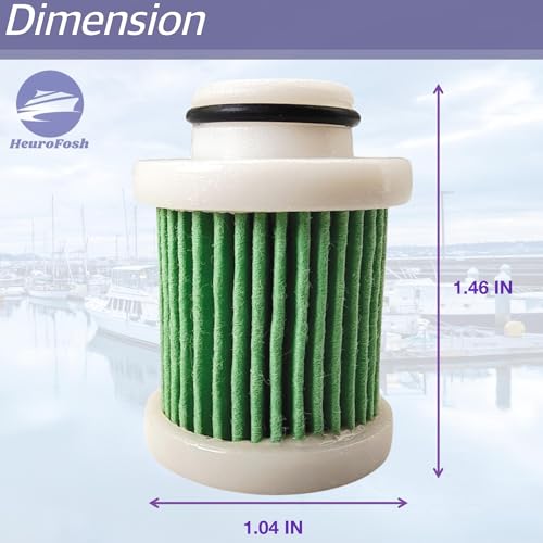 Yamaha 4-Stroke Fuel Filter Element for 25-135 HP Outboard Motor (2-Pack) - Fits Models 2005+