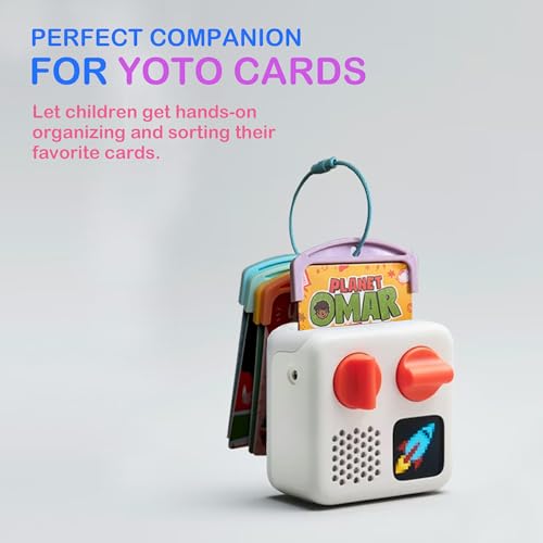 20Pcs Yoto Card Holder Set with Rings for Kids - Compatible with Yoto Mini & Player Cards