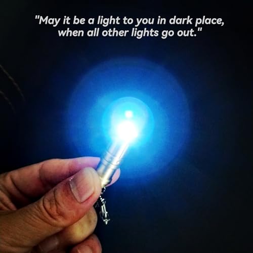Mini Keychain Flashlight - Black, Ultra Bright EDC Light