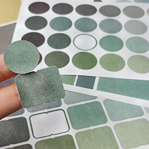 Colorful Decorative Sticker Set - 16 Sheets of Dots & Squares