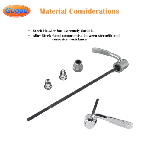 Quick Release Rear Wheel Skewer for Road & Mountain Bikes