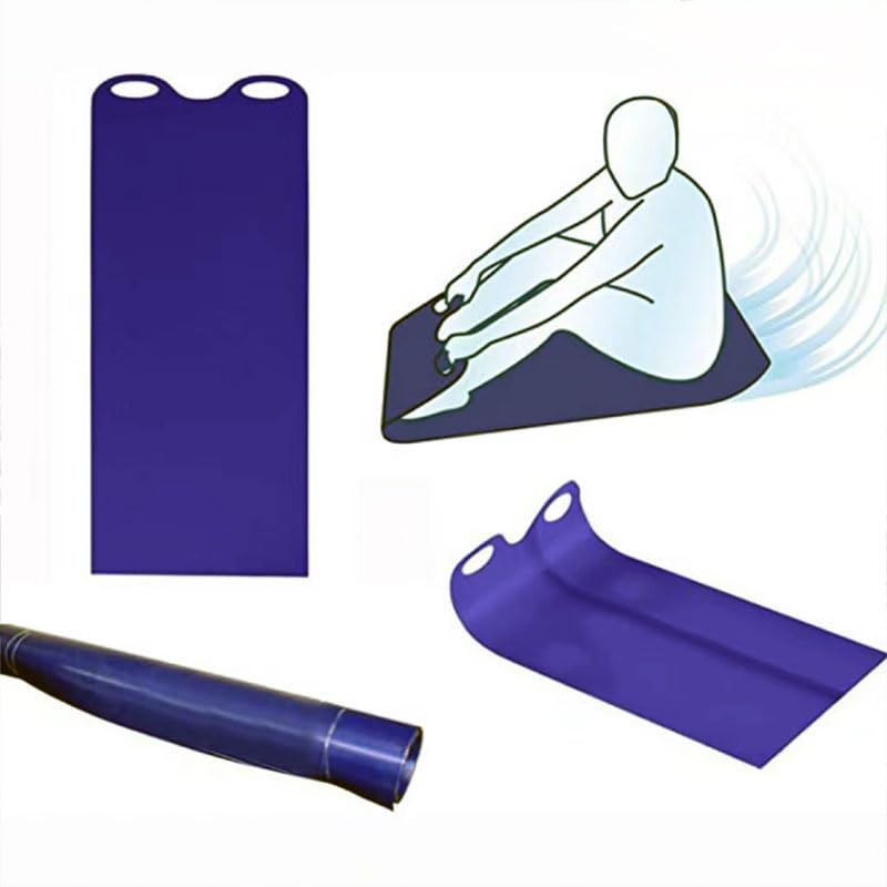 Outdoor Snow Sliding Mat - Lightweight Portable Sled - Purple