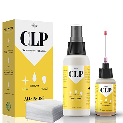 Gun Cleaning Kit with CLP Oil - 2oz & 1oz Needle Oiler