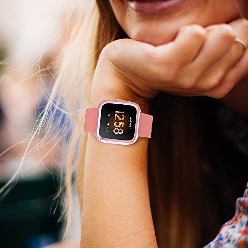 Fitbit Versa Lite Screen Protector Case - Pack of 5, Full Protection