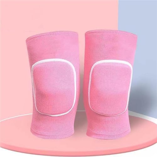 Dance Knee Pads for Women - Medium Pink, Soft Elastic Support