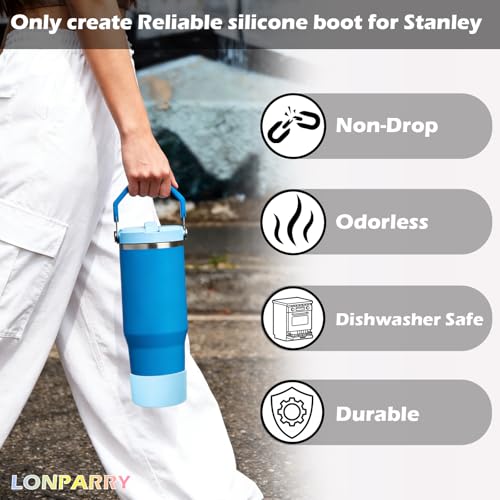 Silicone Boot for Stanley Cup 30oz & 40oz - Clear 2-Pack