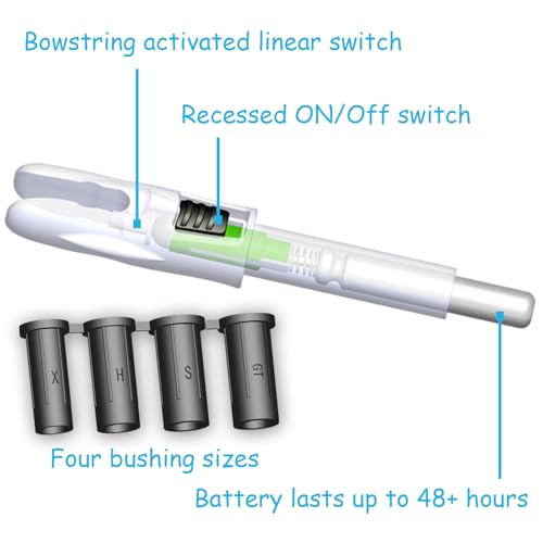 Lighted Arrow Nocks Set with Universal Fit for Arrows .165-.246