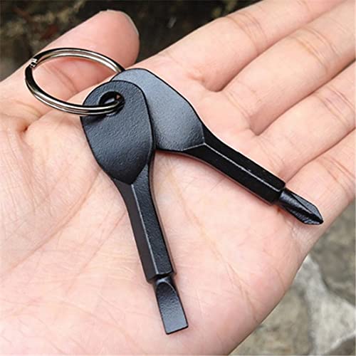 Mini Keychain Screwdriver Set - Phillips & Flathead EDC Tool