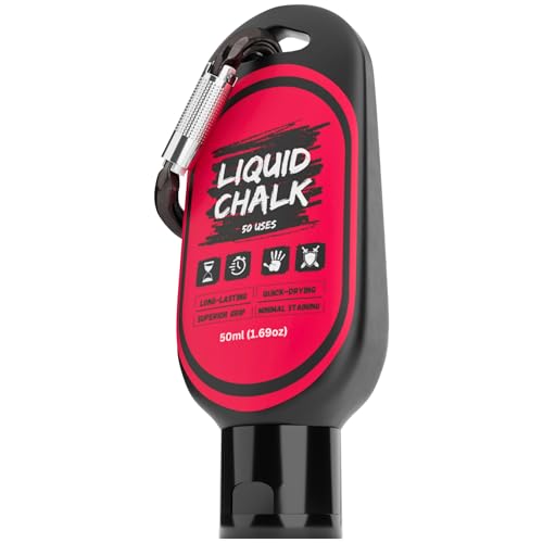 Liquid Chalk Grip Enhancer - 50ml Sweat-Proof Formula for Gym & Climbing