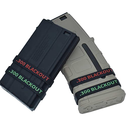 .300 Blackout Magazine Marking Bands - Red 12 Pack