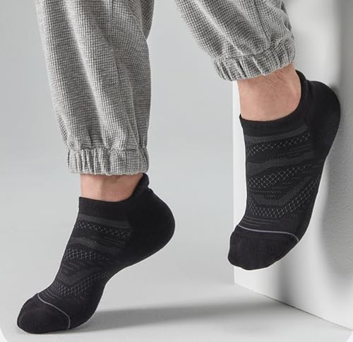 12 Pairs Men's Ankle Running Socks - Breathable Low Cut, Multicolor