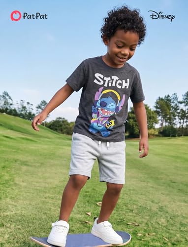 Boys Spiderman T-Shirt - Cotton Short Sleeve Tee - Black+Gray, 8-9Y