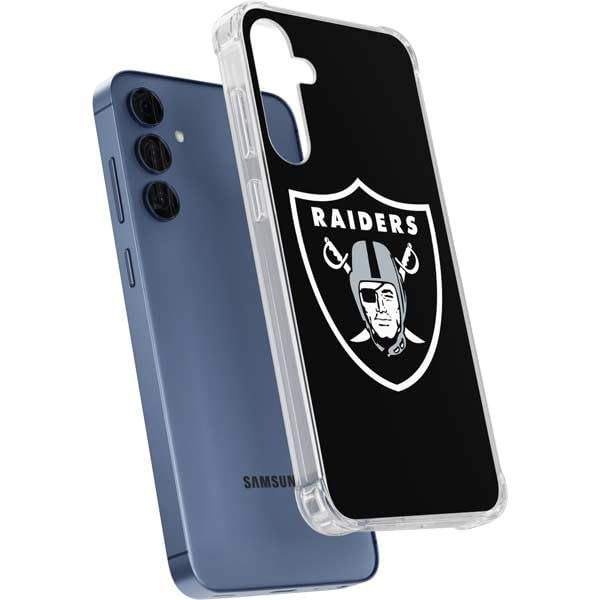 Clear Phone Case for Galaxy A35 5G - NFL Las Vegas Raiders Logo