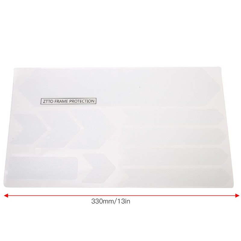 DAUERHAFT 3D Solid PVC Protect Frame from Frame Covers Protection bike frame stickers bike frame protector for Mountain Including 4Pcs Different Sizes Stickers(Blank) Bike Covers
