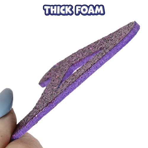 Glitter Foam Alphabet Stickers - Pack of 156 Self-Adhesive Letters