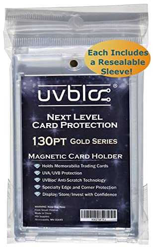 130pt Magnetic Card Holder Sleeves for Jersey & Sports Cards
