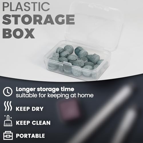 11MM Pool Cue Tips Replacement Kit with Glue - Gray