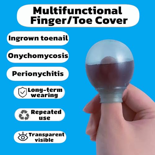 Waterproof Finger and Toe Covers - 4-Piece Set in Blue