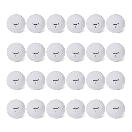 Soft Golf Balls - 24-Pack White with Enhanced Control & Alignment Aid