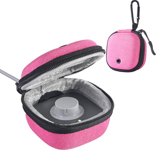 Babeezy Pink Travel Case for Oura Ring Gen 4/5 with Charging Slot | Protective Carrying Pouch