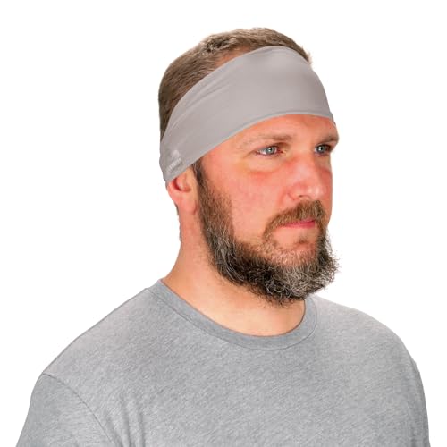 Cooling Headband with Moisture Wicking & UPF 50+ Sun Protection - Gray