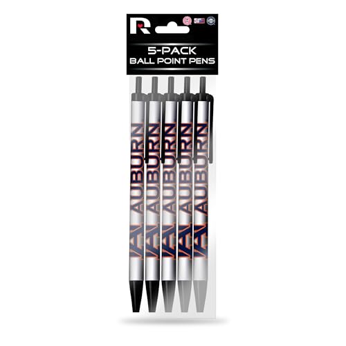 NFL Retractable Click Pens 5-Pack - Auburn Team Spirit