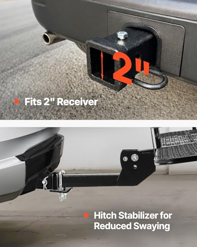 60 x 24 x 6 Inch Folding Hitch Cargo Carrier with Waterproof Bag - 500lbs Capacity