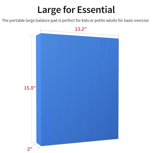 Large Balance Pad for Physical Therapy - Blue L (15.8" x 13.2" x 2")